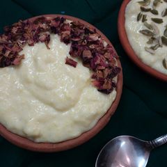 A picture of Samak phirni.