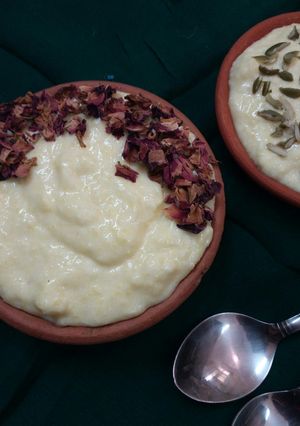 A picture of Samak phirni.