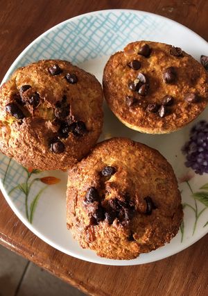 Foto resep [Air Fryer] Banana Oatmeal Muffin