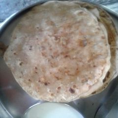 Onion stuffed parantha A picture of Onion stuffed parantha.