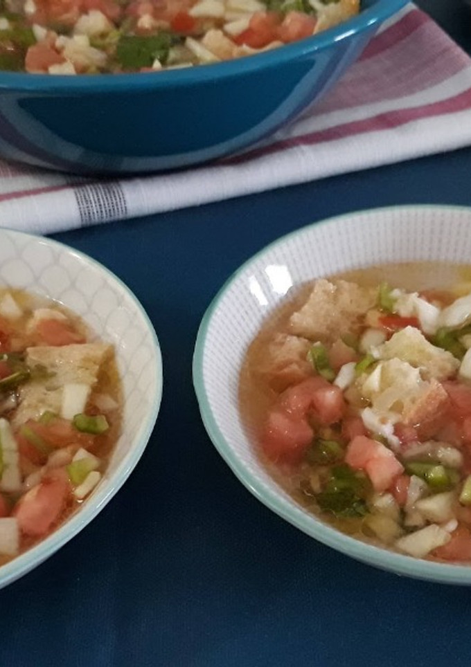 Una foto de Gazpacho en ensalada
