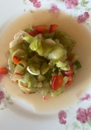 Nyár ölelése saláta, rebarbarával 🥗 recept fotója