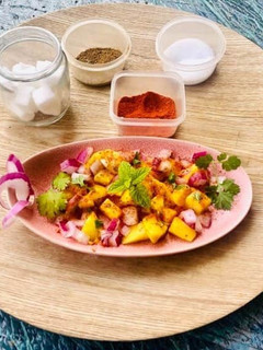 A picture of Raw Mango Salsa / Raw Mango Kachumar Salad.