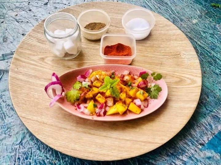 Simple Way Make Recipe Raw Mango Salsa / Raw Mango Kachumar Salad that is Perfect, So Delicious}