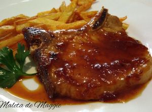 Foto principal de Chuletas de cerdo en salsa de miel