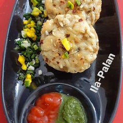 A picture of Mix Dal's Cheesy Mango Muffins.