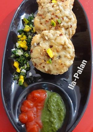 A picture of Mix Dal's Cheesy Mango Muffins.