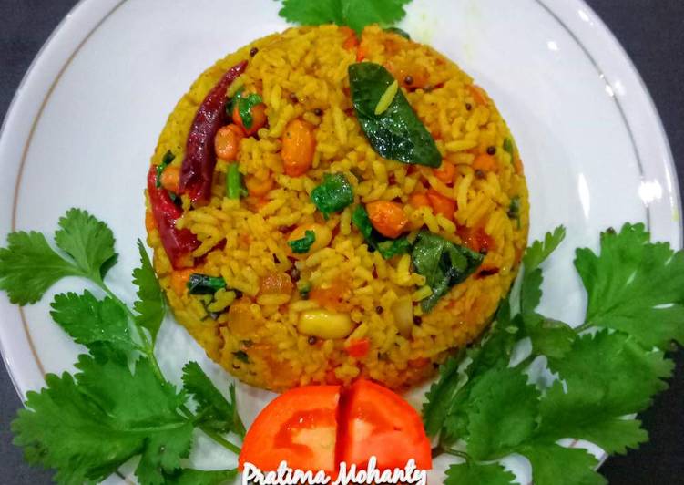 Recipe: Yummy Puliyogare (Pulihora)