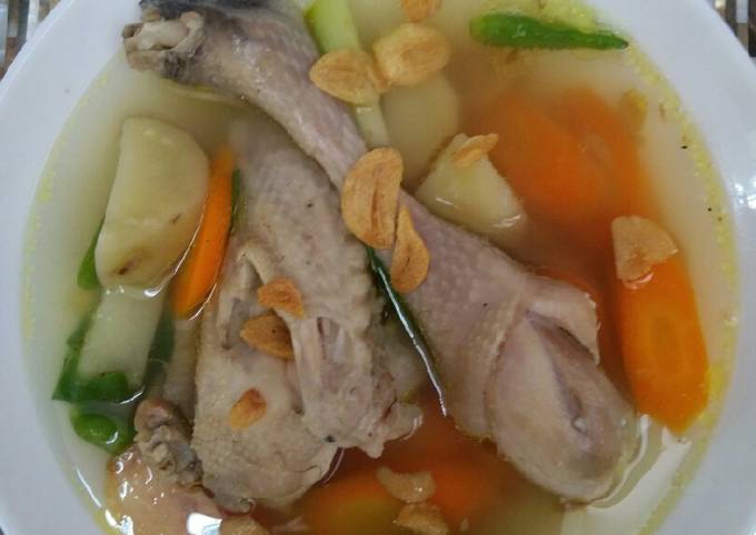 Sup Ayam Kampung Jahe (Sup Sehat)