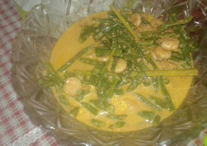 Resep Gulai Udang Kacang Panjang Oleh Syafira Izdnita Putri Cookpad