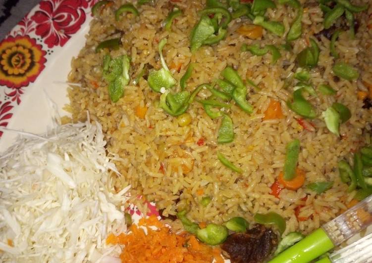 Steps to Prepare Any-night-of-the-week Jallop Rice with Vegies