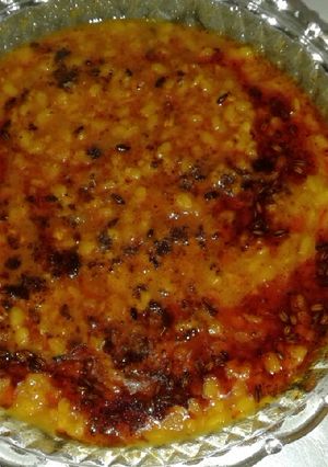 A picture of Urad dal tadka dhaba style.