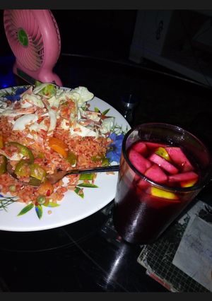 A picture of Zobo with cucumber.