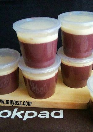 Foto resep Choco Silky Pudding Vla Vanila