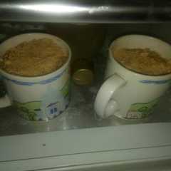 Una foto de Torta taza de Lincoln con banana