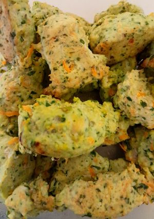 Una foto de Bocaditos verdes 🍗🥕bebes 6m+