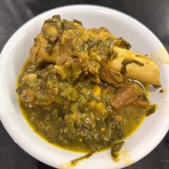 A picture of Palak Mutton.
