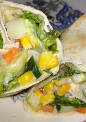 Foto resep Vegan salad wrap
