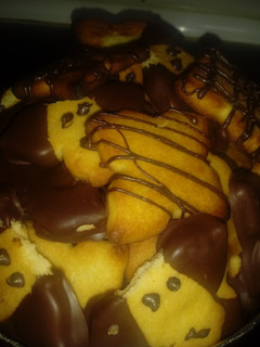 Una foto de Galletas de mantequilla con chocolate