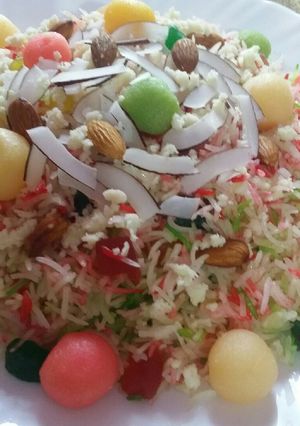A picture of Rainbow rice.