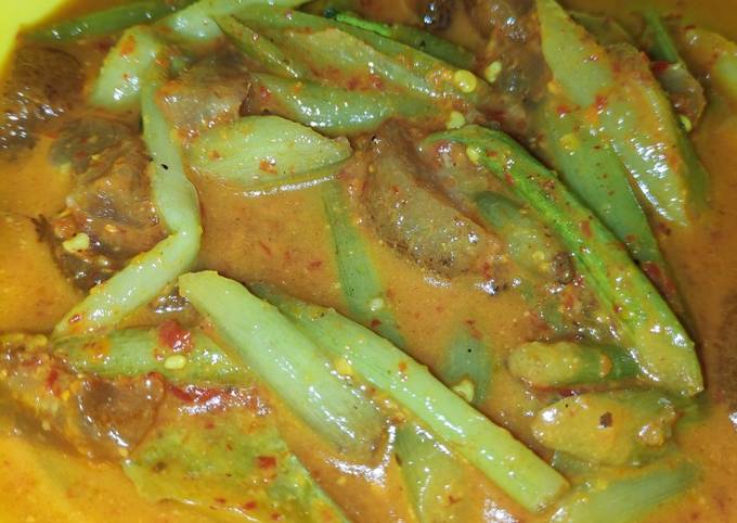 Resep: Kedali santan kuning mix kulit sapi Kekinian