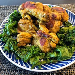 A picture of Pan roasted Tandoori Chicken.