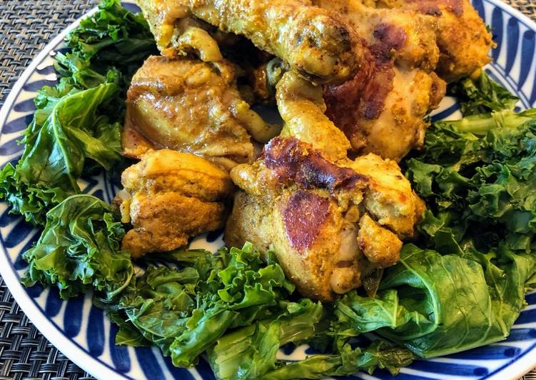 Recipe of Homemade Pan roasted Tandoori Chicken