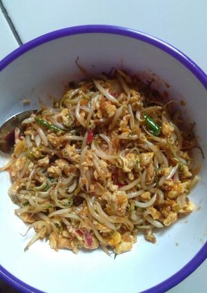 Foto resep Orak arik tauge telur pedas