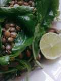 Ensalada de Lentejas con Rúcula y Champiñones Salteados