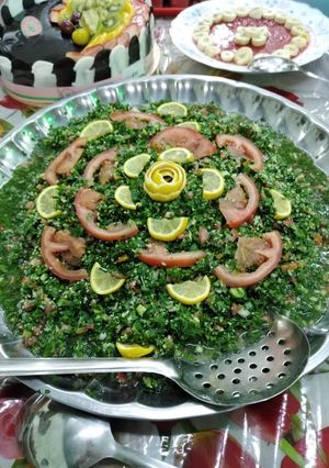 صورة لوصفة تبولة 😋