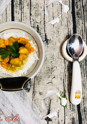 Hình của món Cà ri cá -ăn dặm.