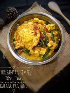 Foto resep Sayur Santan Tempe, Tahu, Telur, Kacang Panjang