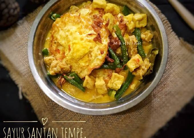 Resep Sayur Santan Tempe Tahu Telur Kacang Panjang Oleh Niar