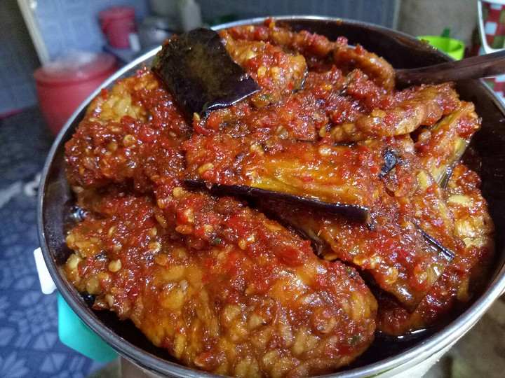 Resep Sambel Terong ungu dan Tempe yang Enak