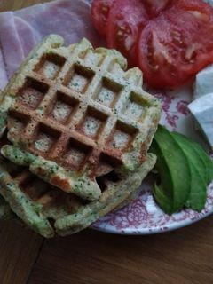 Una foto de Gofres de brócoli