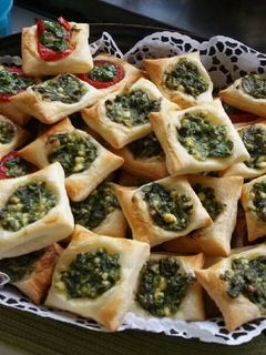 صورة لوصفة سمبوسك بالجبنة والسبانخ
