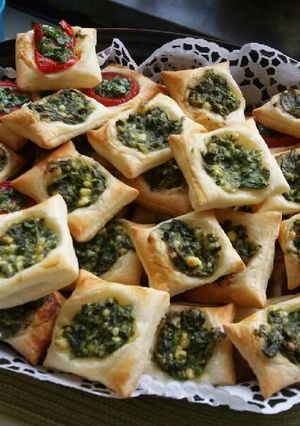 صورة لوصفة سمبوسك بالجبنة والسبانخ