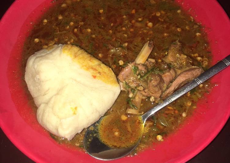 Traditional okro soup
