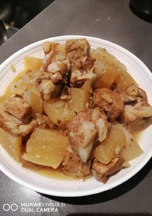 A picture of Radish Pork Ribs Stew.