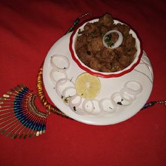 A picture of Soya chunks fry.