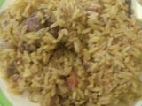 Jollof rice and meat