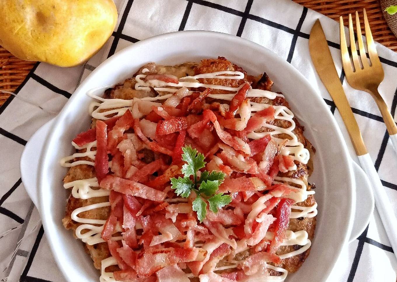 Potato Cheese Ham Rosti