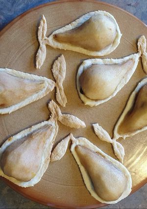 Une photo de Tarte poire chocolat