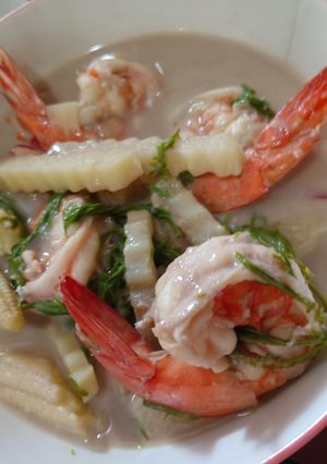 รูปของ ต้มเค็มกะทิกุ้งสด
