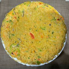 A picture of My Best Spaghetti Omelette.