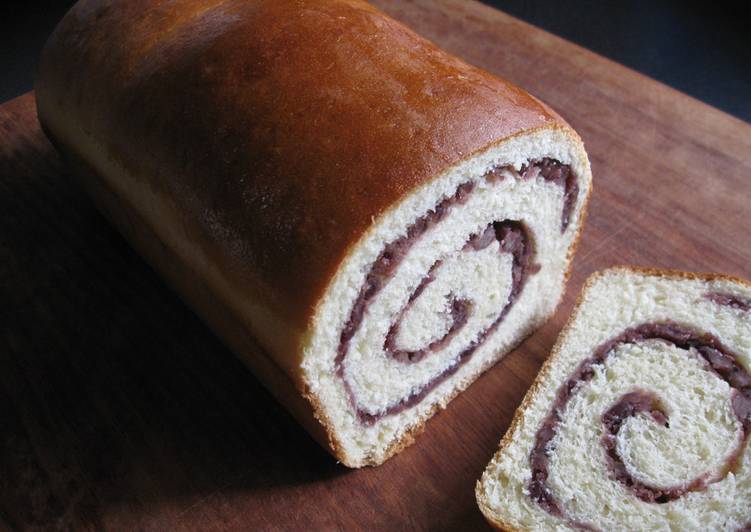 Simple Way to Make Super Quick Homemade Sweet Azuki Swirl Loaf