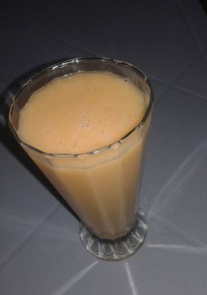 صورة لوصفة عصير الشمام والموز 😋😋