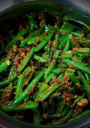 A picture of Beans Masala Fry.