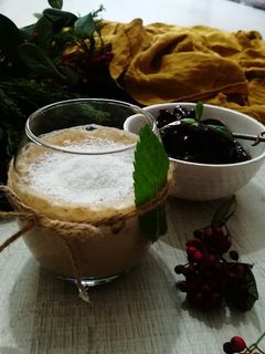 عکسی از دستور معجون شير وخرما و بادام....