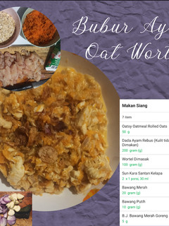 Foto resep Bubur Ayam Oat Wortel